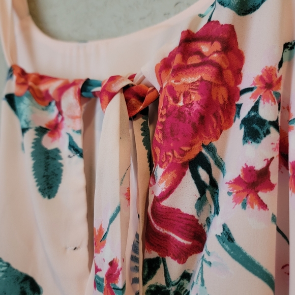 NWT Naples Pink Floral Swing Halter Dress - Picture 7 of 12